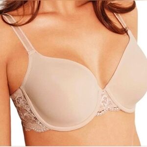 Wacoal Style 85340 French Garden Contour Underwire Bra Nude Size 38DDD (38F) NWT